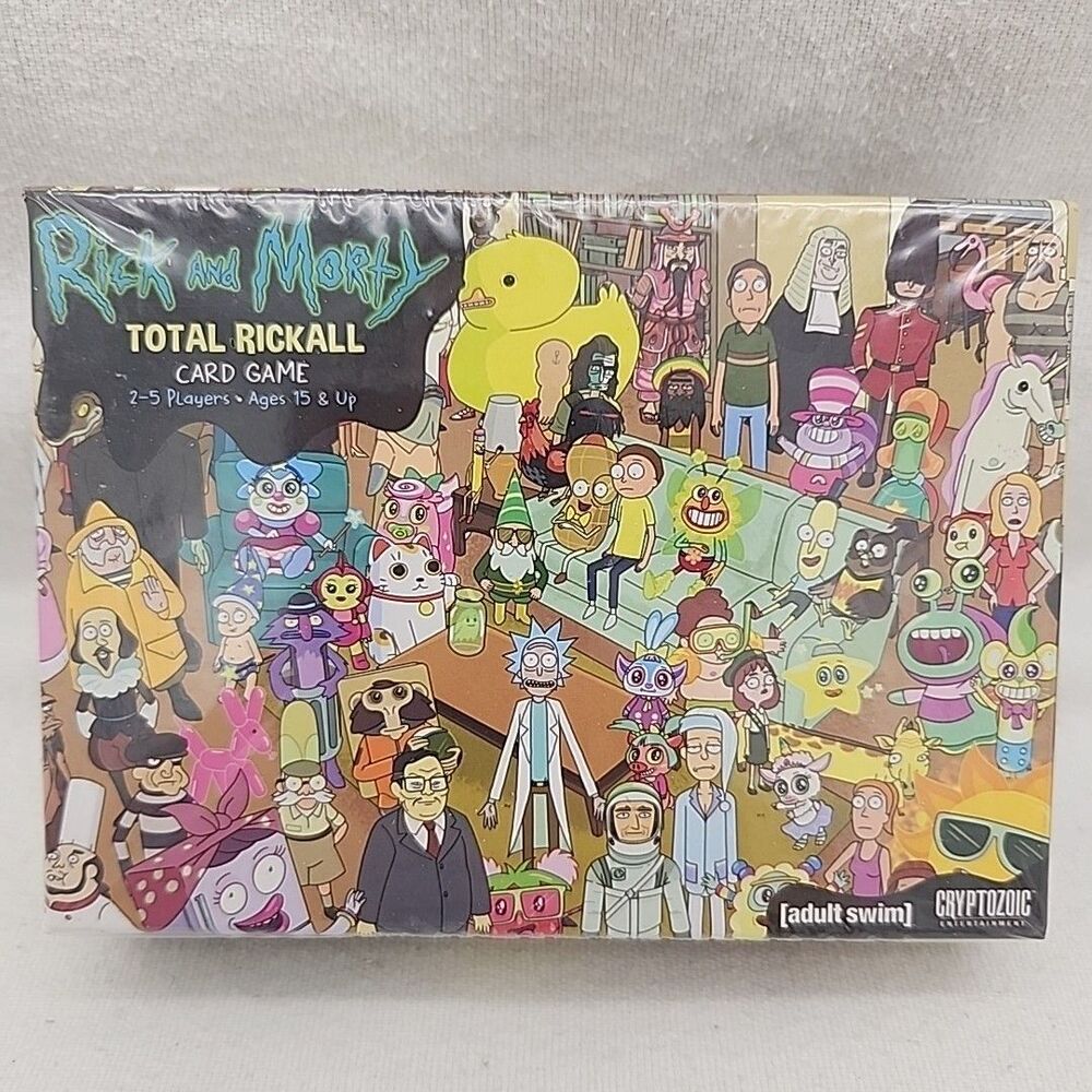 Game Rick And Morty Total Rickall Card Cryptozoic Entertainment Adult Swim 2016